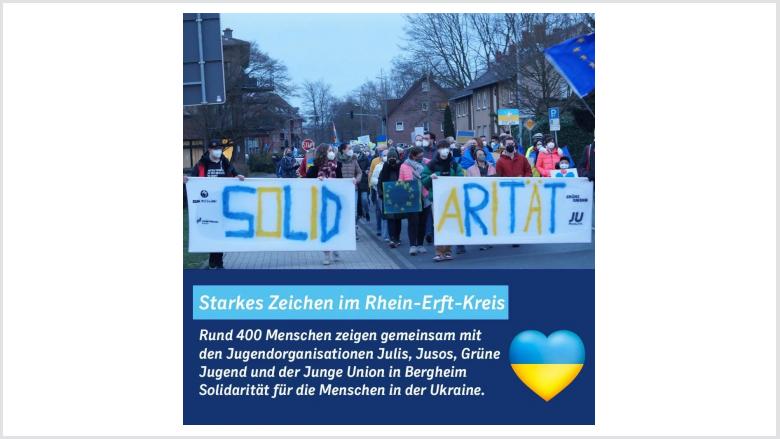 Solidaritätsdemo für die Ukraine